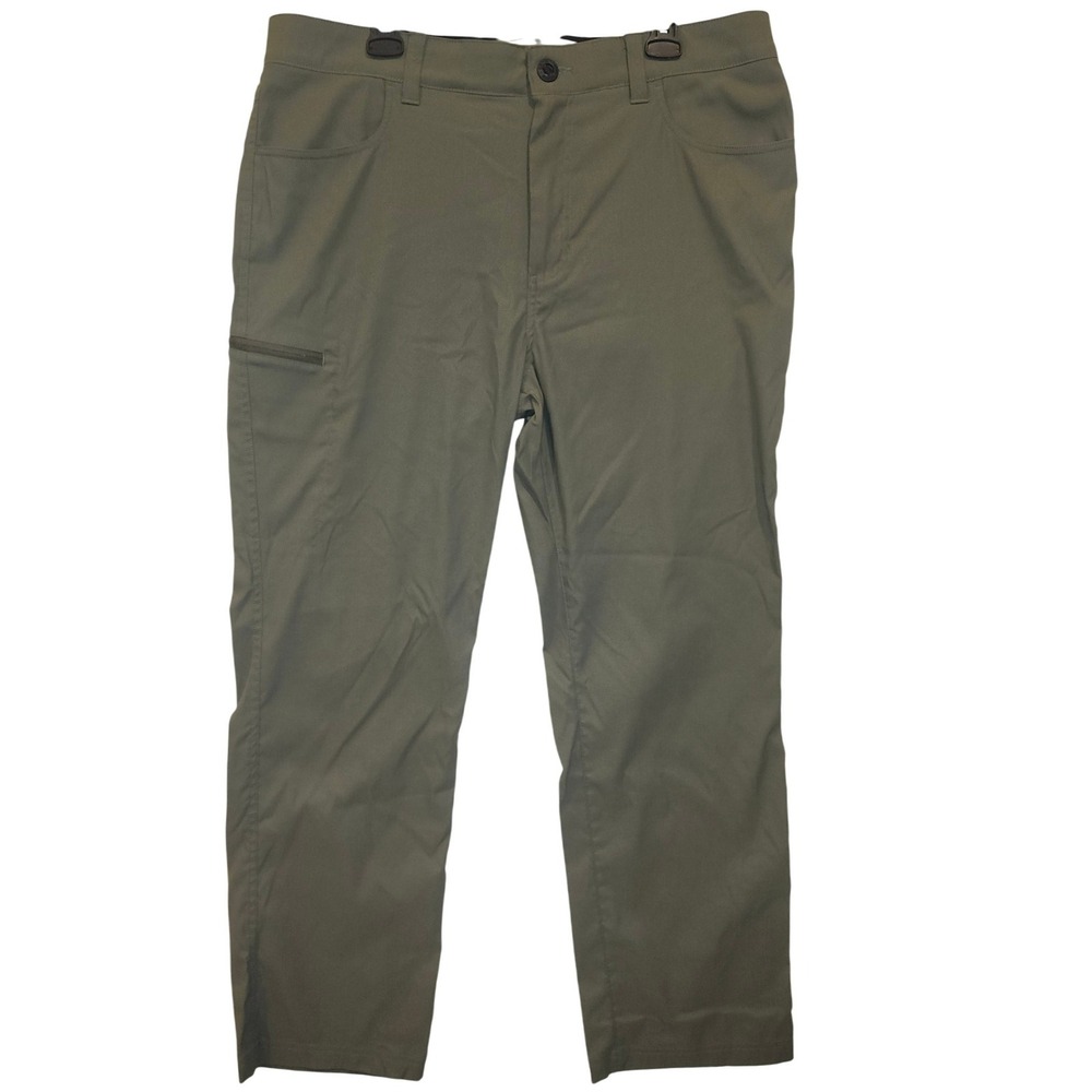 Orvis 4 Way Stretch Mens 38x30 Olive Green Stretch Hiking Cargo Pants 1096531
